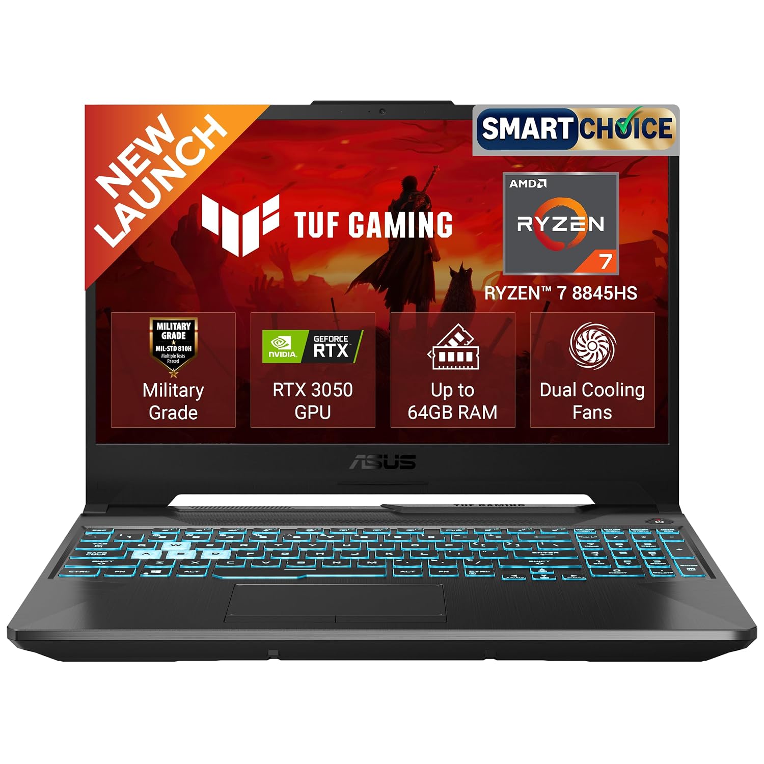ASUS TUF A15 (2026),Smartchoice,AMD Ryzen 7 8845HS,RTX 3050,16GB RAM Laptop