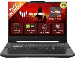 ASUS TUF Gaming A15 (2026) AMD Ryzen 7 170 (16 GB/512 GB SSD/Windows 11 Home/4 GB Graphics/NVIDIA GeForce RTX 3050/144 H