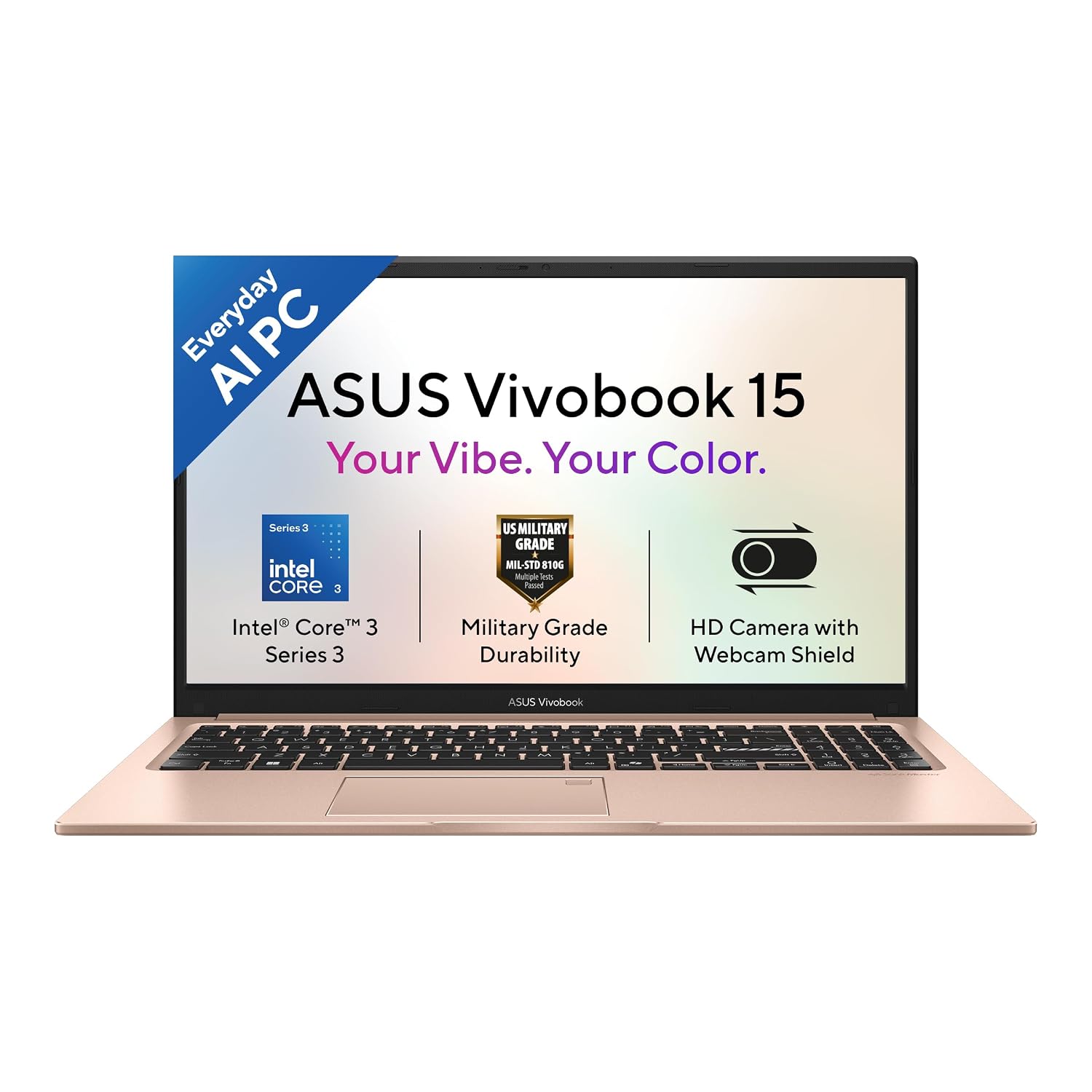 ASUS Vivobook 15 (2026),Intel Core 3 304 (Series 3-Latest Gen),Fingerprint Sensor,8GB RAM