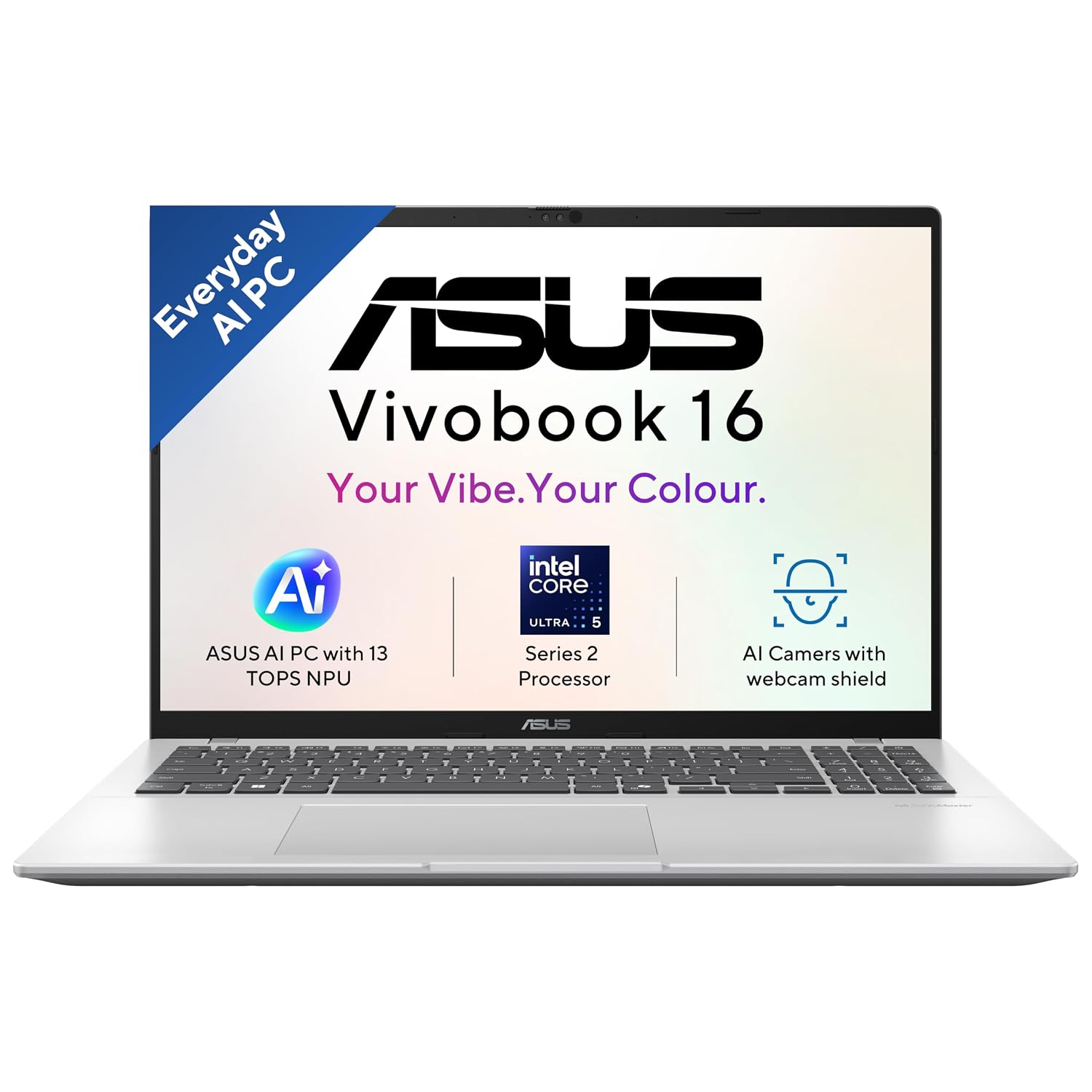ASUS Vivobook 16 (2026),Intel Core Ultra 5 225H,Intel iGPU,16GB RAM (Upgradeable),512GB SSD Laptop