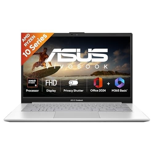 ASUS Vivobook Go 14 (2026),AMD Ryzen 3 30,AMD Radeon iGPU,8GB RAM,256GB SSD,Cool Silver,1.38 kg,E1404FA-EB1762WS,Thin &