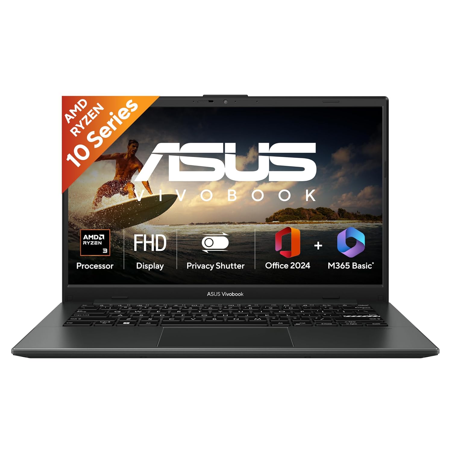 ASUS Vivobook Go 14 (2026),AMD Ryzen 3 30 Processor,AMD Radeon iGPU,8GB RAM,512GB SSD,FHD,14" (35.5 cm),Windows 11,M365