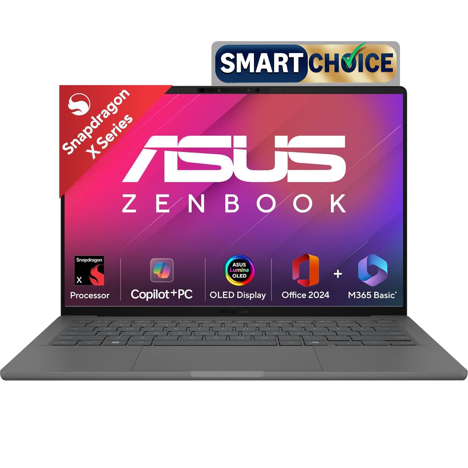 ASUS Zenbook A14 OLED (2025),Smartchoice,Qualcomm Snapdragon X Laptop