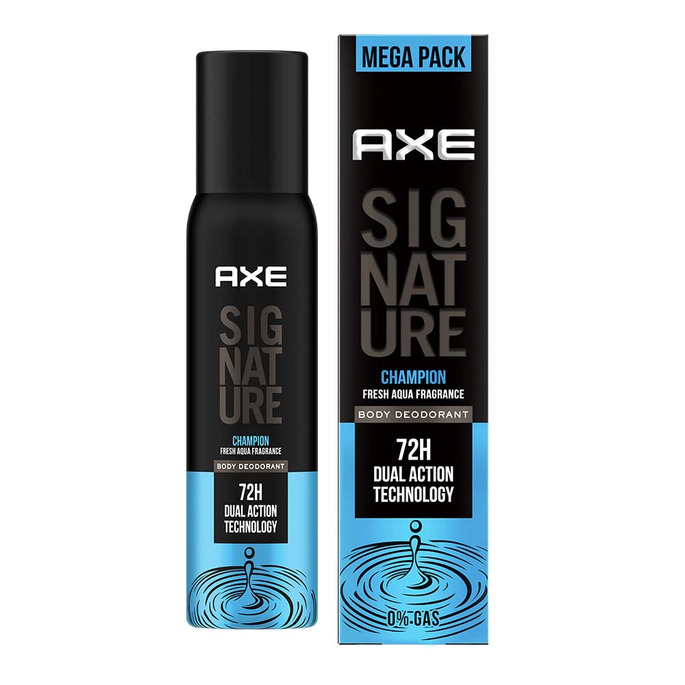 AXE Signature Champion Deodorant Long Lasting No Gas Body Perfume For Men 200 Ml