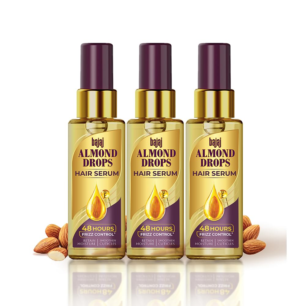 Bajaj Almond Drops Hair Serum 50 ml (Pack of 3)