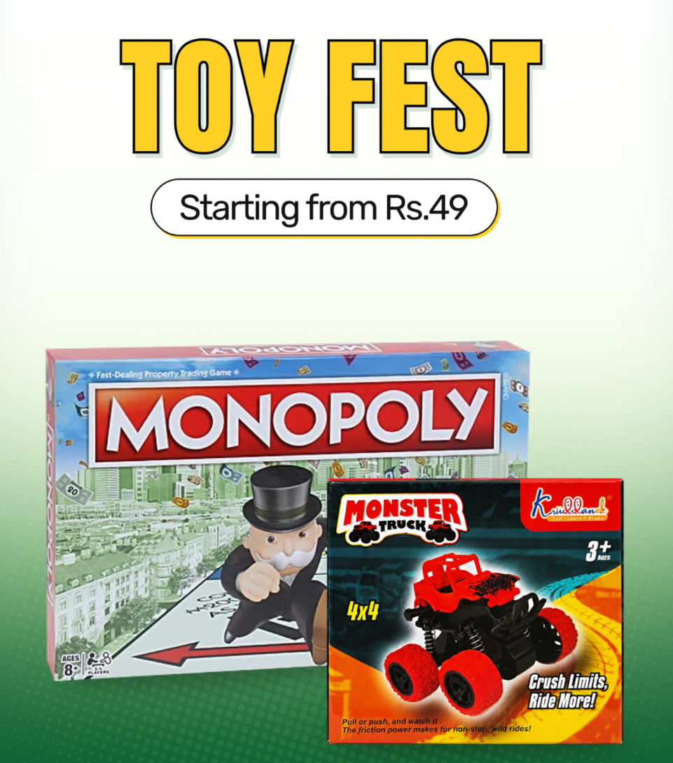 BB : Toy Fest Sale - Toys, Board Games & More Starting @ Rs. 49