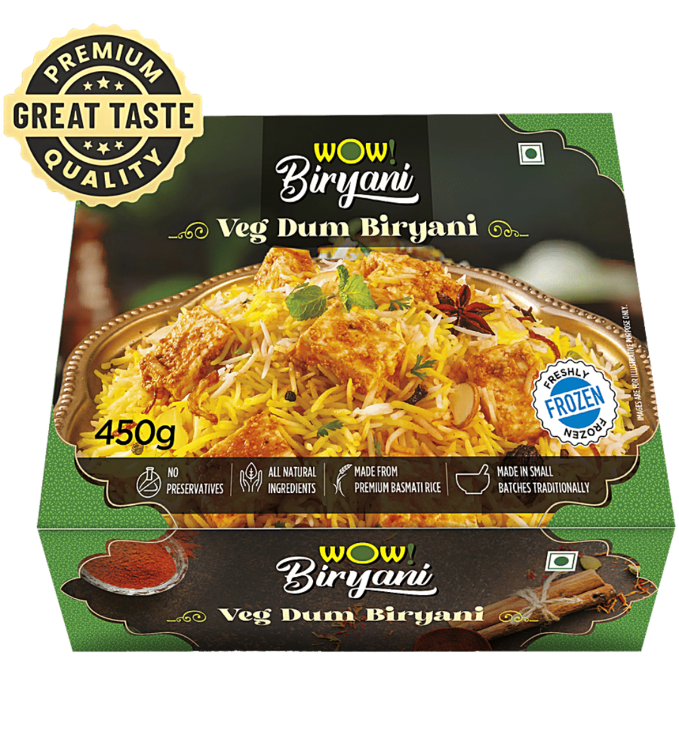 BB : WOW Biryani Veg Dum Biryani 450 g [Location Specific]
