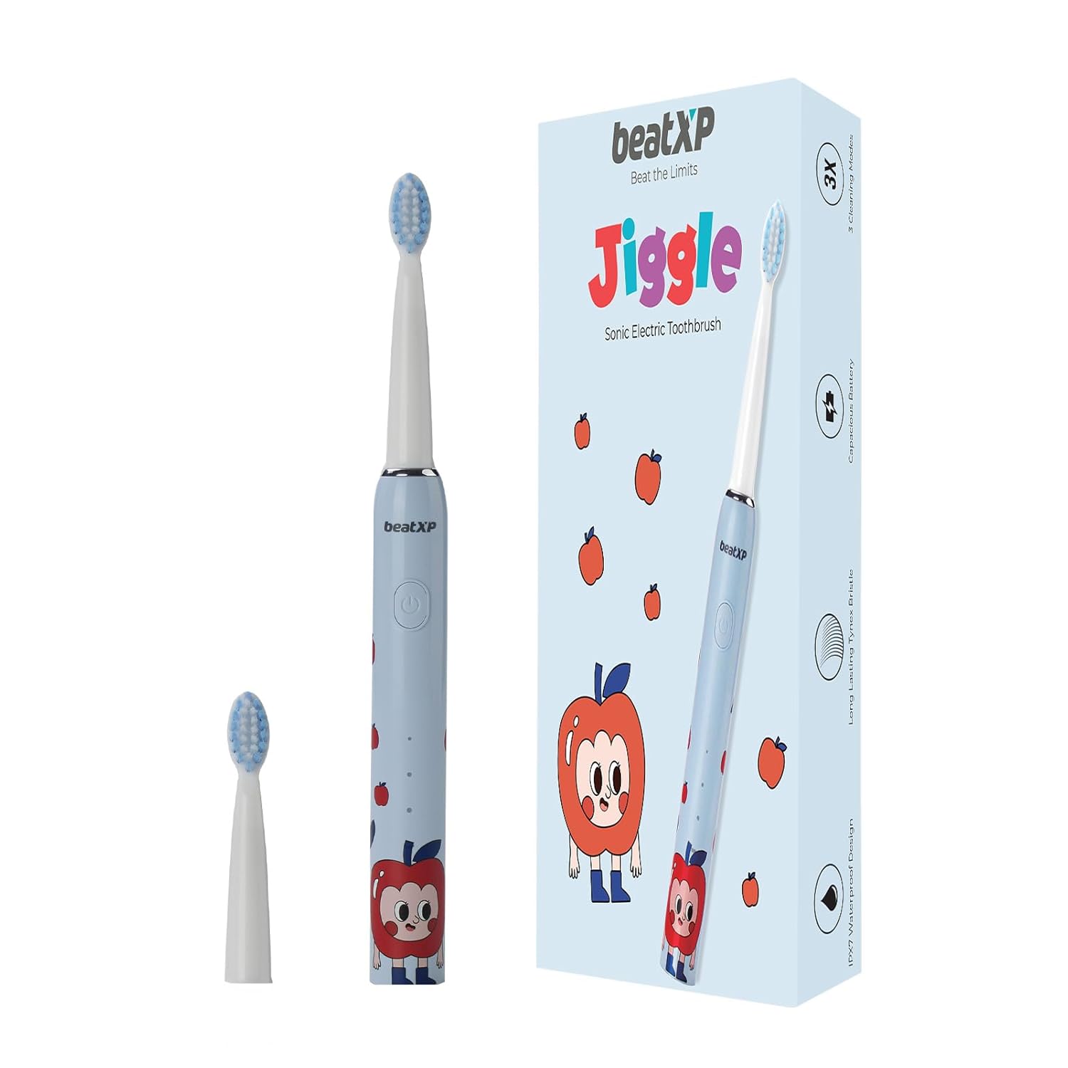 beatXP Kids Sonic Electric Toothbrush (2 Brush Heads)