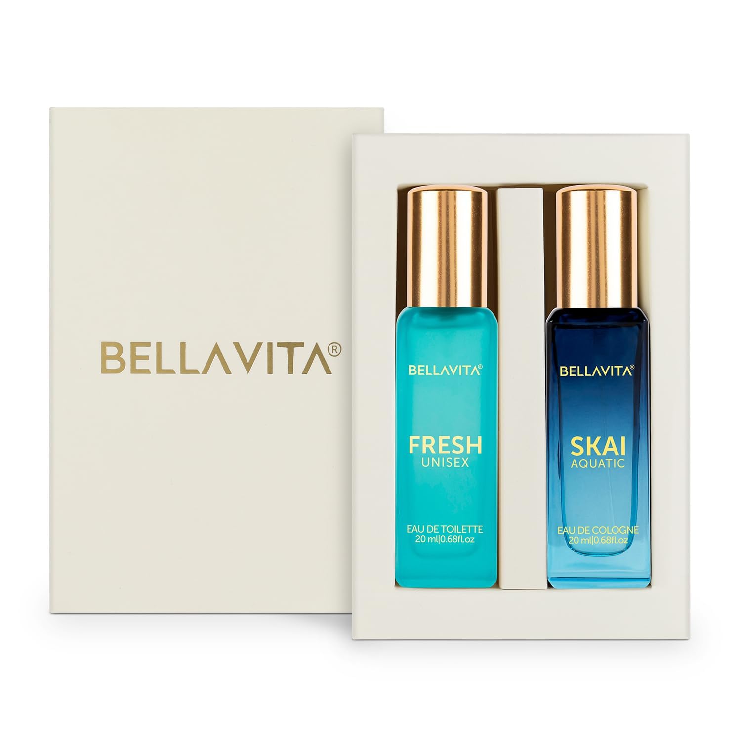 Bellavita 20 ml Skai Aquatic EDC and 20 ml Fresh EDT [SNS order, payment by Amazon ICICI credit card from a Prime accoun