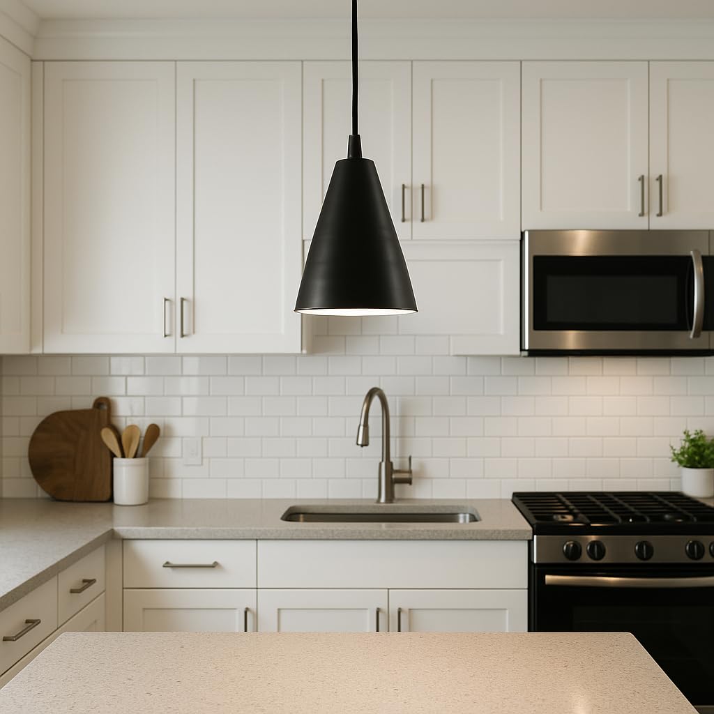 BENE Hawaii Pendant Lamp, Mild Steel Indoor Modern Hanging Lamp, E-27 Base Ceiling Hanging Light for Home Decor, Kitchen