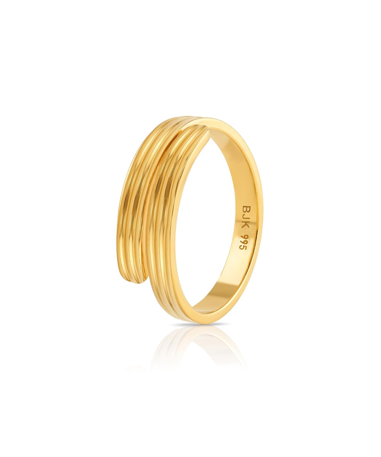 Bhima Jewels 24K 995 Purity Yellow Gold Vedhani Ring 2g