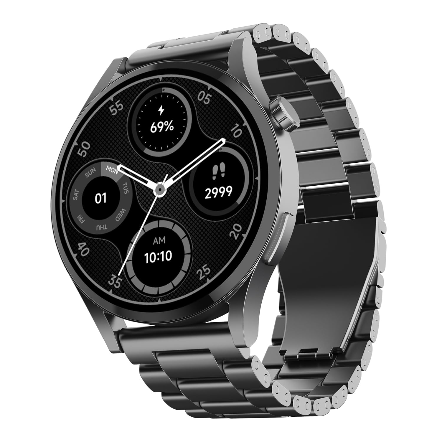 boAt Lunar Embrace w/Vibrant 1.51" (3.8 cm) AMOLED Display,Premium Metal Design, Functional Crown, 100+ Sports Mode