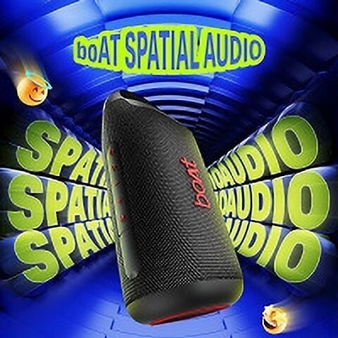 boAt Stone Arc Pro Plus Portable Bluetooth Speaker with 12 Hours Playtime & RGB LEDs