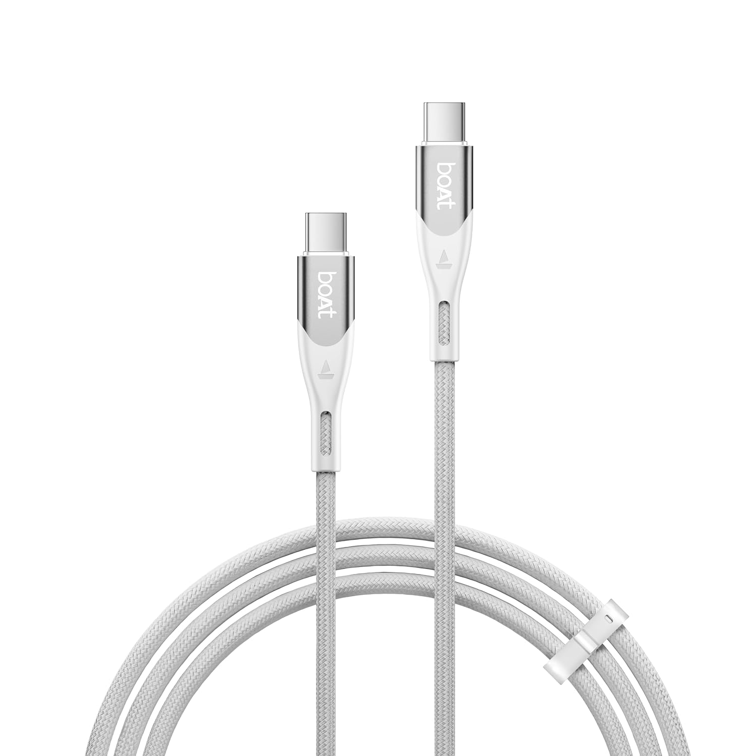 boAt Type C to C 65W Fast Charging Cable with 480 Mbps Data Transfer, Tangle-Free Cable in Premium Nylon Braided Design