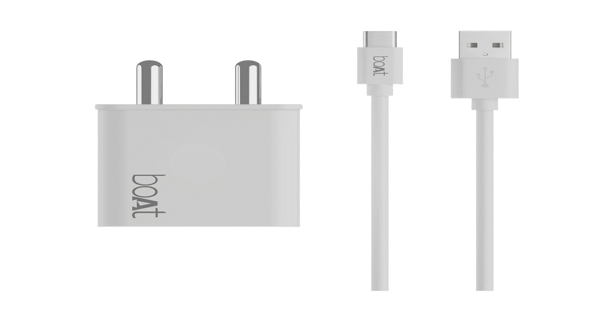boAt WCDV 22.5W Dual Port Charger with 22.5W Power Delivery Support, 18W Quick Charge 3.0 & Smart IC Protection