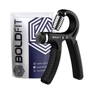 BOLDFIT Men Forearm Exercise Hand Grip/Fitness Grip (Black)