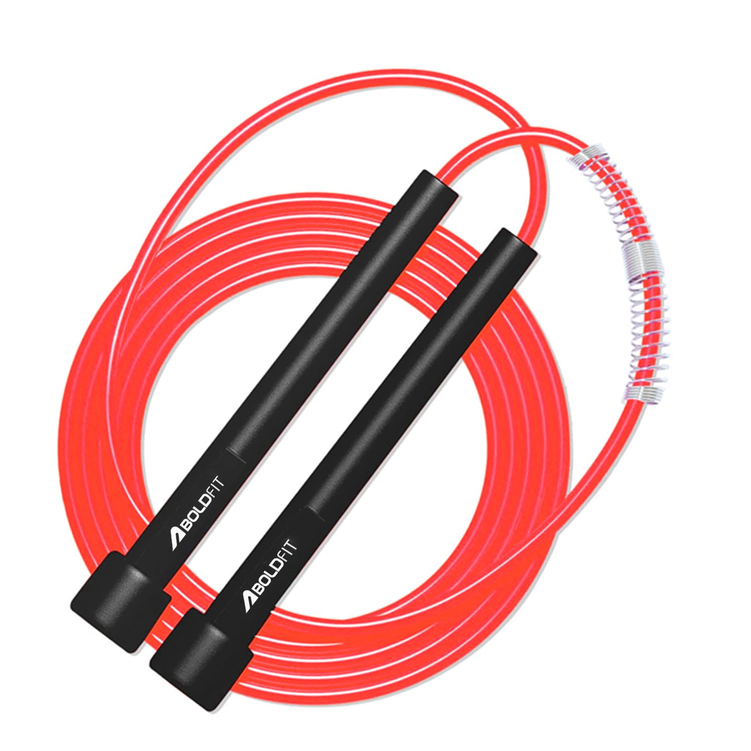 Boldfit Skipping Rope for Men and Women Jumping Rope With Adjustable Height Speed Skipping Rope for Exercise, Gym, Sport