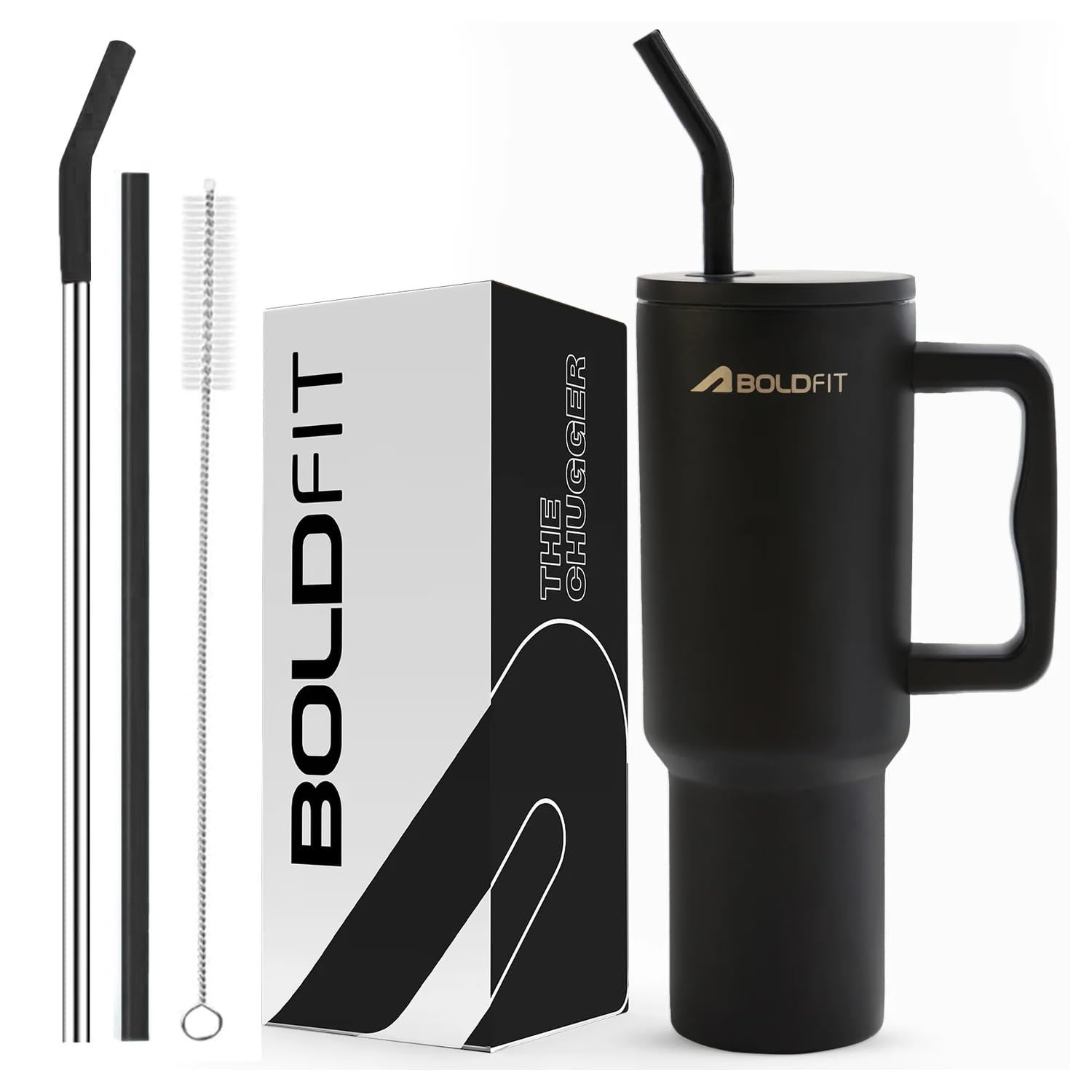 Boldfit Tumbler Bottle with Lid and Straw 1.2L Stainless Steel Water Tumbler