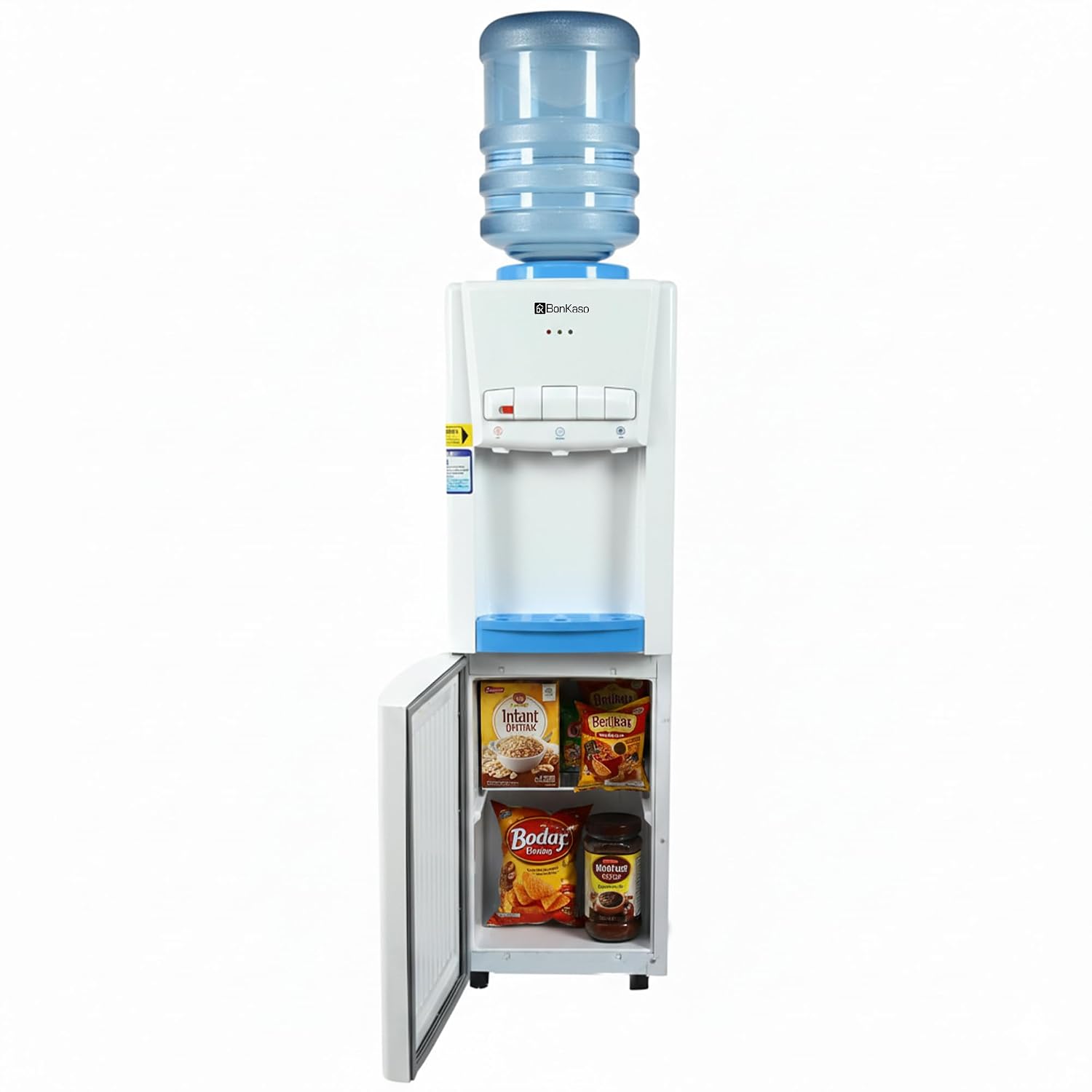 BonKaso Top Loading Hot, Cold & Normal Water Dispenser | 20L Non-refrigerated Cabinet | Food-Grade ABS Body, LED Indicat