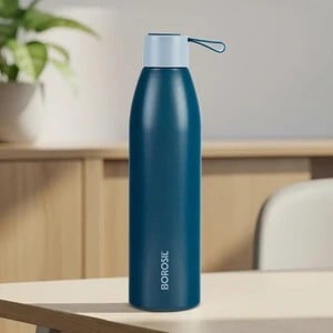 BOROSIL 900ml Duomate Steel Bottle, 24 Hrs Hot & Cold Double Wall