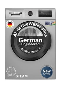 BOSCH 8 kg Fully Automatic Front Load with In-built Heater Grey (WAJ2826BIN)
