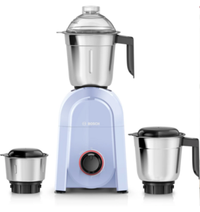 BOSCH CosMixx Pro 750 W Mixer Grinder (MG8413C4SI | 3 Jars | Misty Blue)