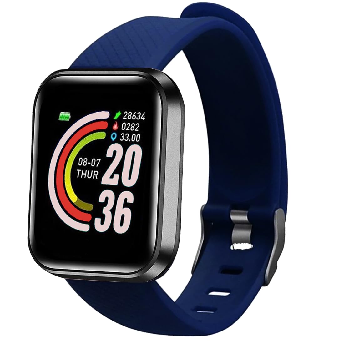 Bouncefit M I D116 Fitness Band Smart Watch for Men, Women, Boys, Girls, Kids - Single Touch Interface, Water Resistant