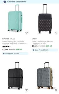 Branded trolley bags deals Up to 85% off