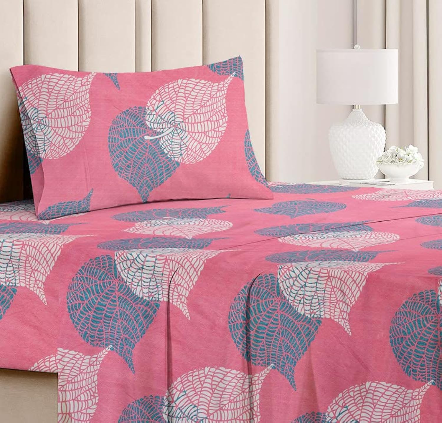 BSB HOME Premium Forever Modern Style Glace Cotton Floral Luxurious Beautiful Soft Comfort Designer Floral Pattern 1 Sin