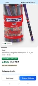Butterflow Avengers Ball Pen @67