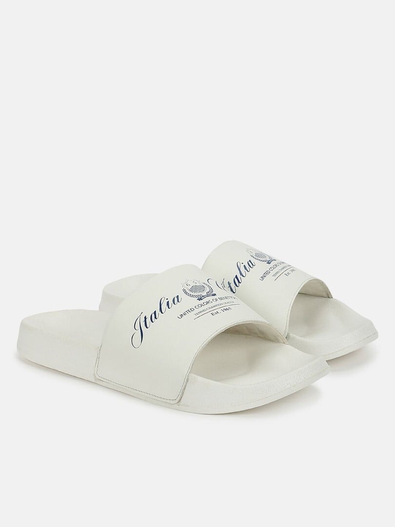 Buy United Colors Of Benetton Men Printed Sliders - Flip Flops for Men 38935241