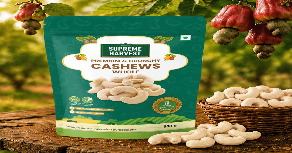 Cashews 1kg @390 (Use SBI VISA card)