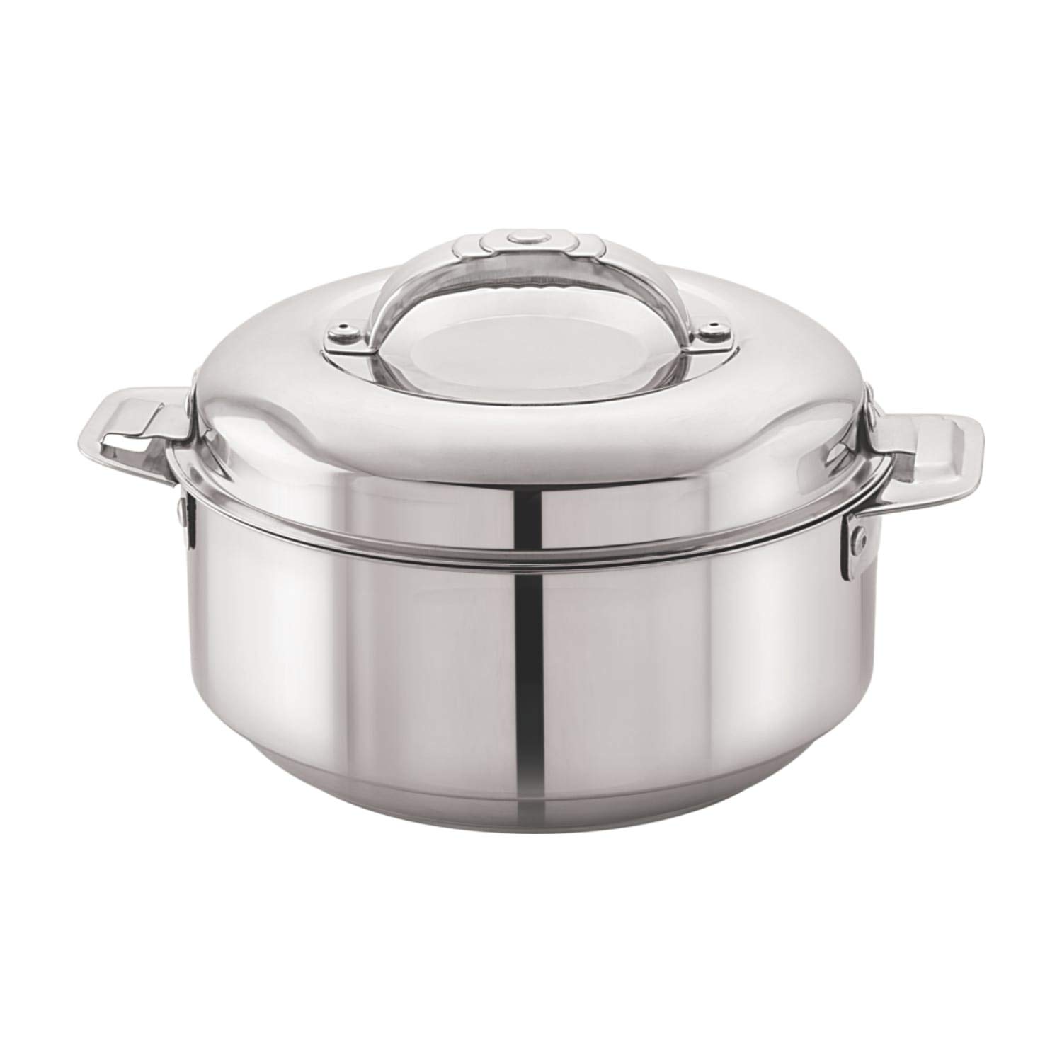 CELLO Maxima Insulated Casserole Hot Pot For Kitchen 2000 ml Silver