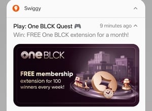Chance to win free swiggy black membership