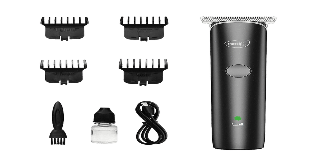Check out Pigeon Fair Beard IPX6 Trimmer for Men| Stainless Steel Blade| Rechargeable, USB C type Charging| Waterproof