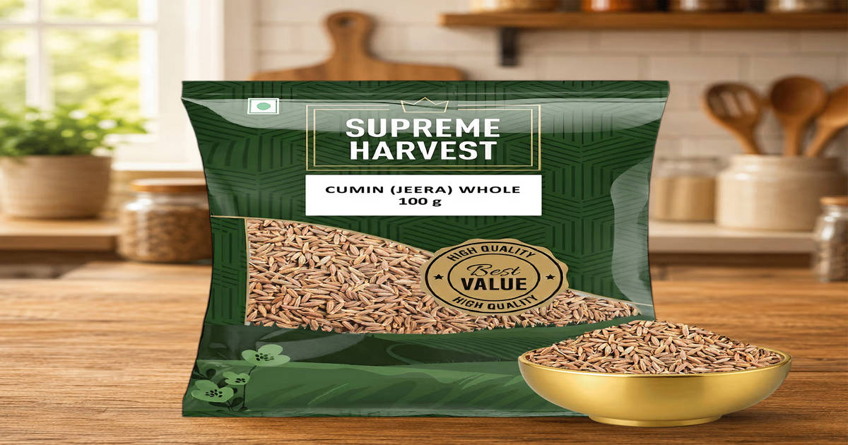 Check out Supreme Harvest Cumin (Jeera ) Whole 100 gms @ 35