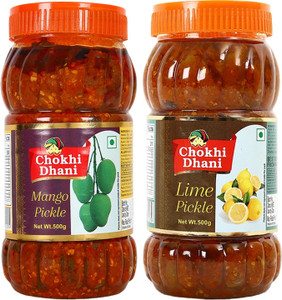 Chokhi Dhani Mango Pickle 500 gm, Lime Pickle 500 gm