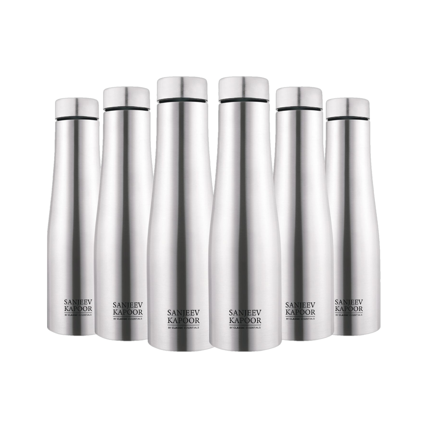 Classic Essentials Stainless Steel Puro Water Bottle 1000ml(Pack of 6) 1000 ml Steel Bottle on Flipkart