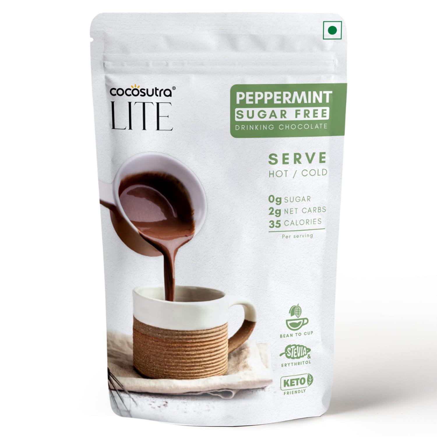 COCOSUTRA SUGAR FREE Peppermint Drinking Chocolate Mix | 200 g [ Rs. 250 COUPON