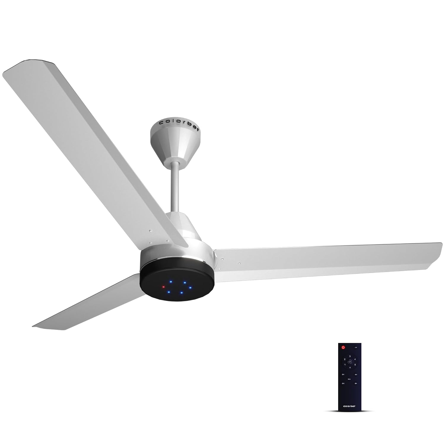 Colorbot Stella BLDC Ceiling Fans 1200mm | BEE 5 Star Rated Power Saver | 4 Years Warranty (Arctic White)
