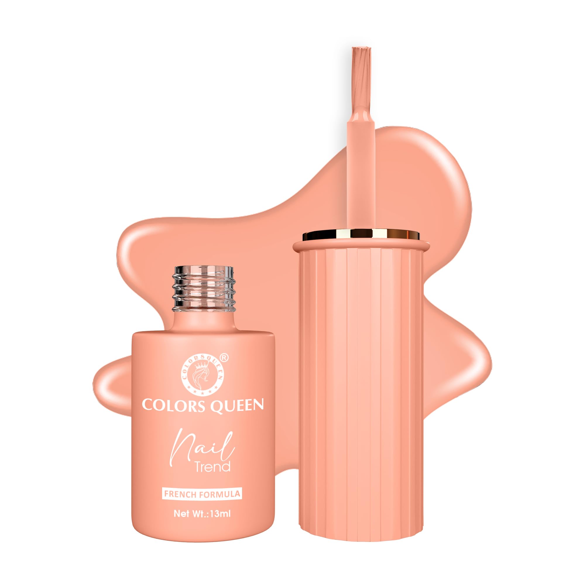 Colors Queen Nail Trend Glossy Nail Polish | Chip Resisting & Quick Drying Nail Paint with High Shine | 7 Toxin Free For