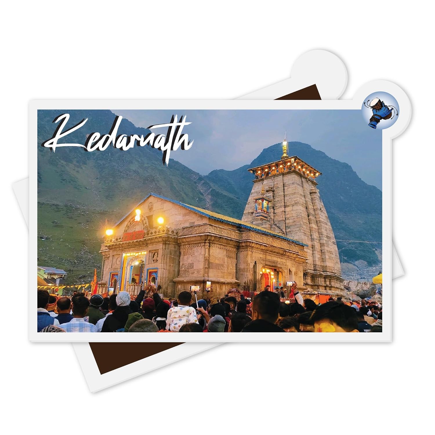 Connect & Collect Kedarnath Views Memorable Acrylic Fridge Magnet | 3x2 Inches | 3mm Thick | Glossy Finish | CPU Case, P