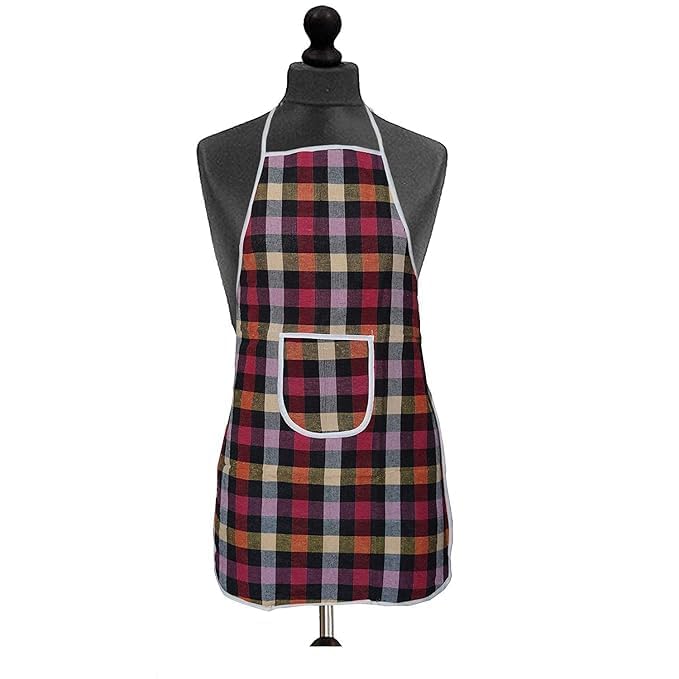 Cooking Apron | Adjustable Waterproof Chef Apron with Pocket for Home Kitchen, Grill, Restaurant(Color and Design May Va