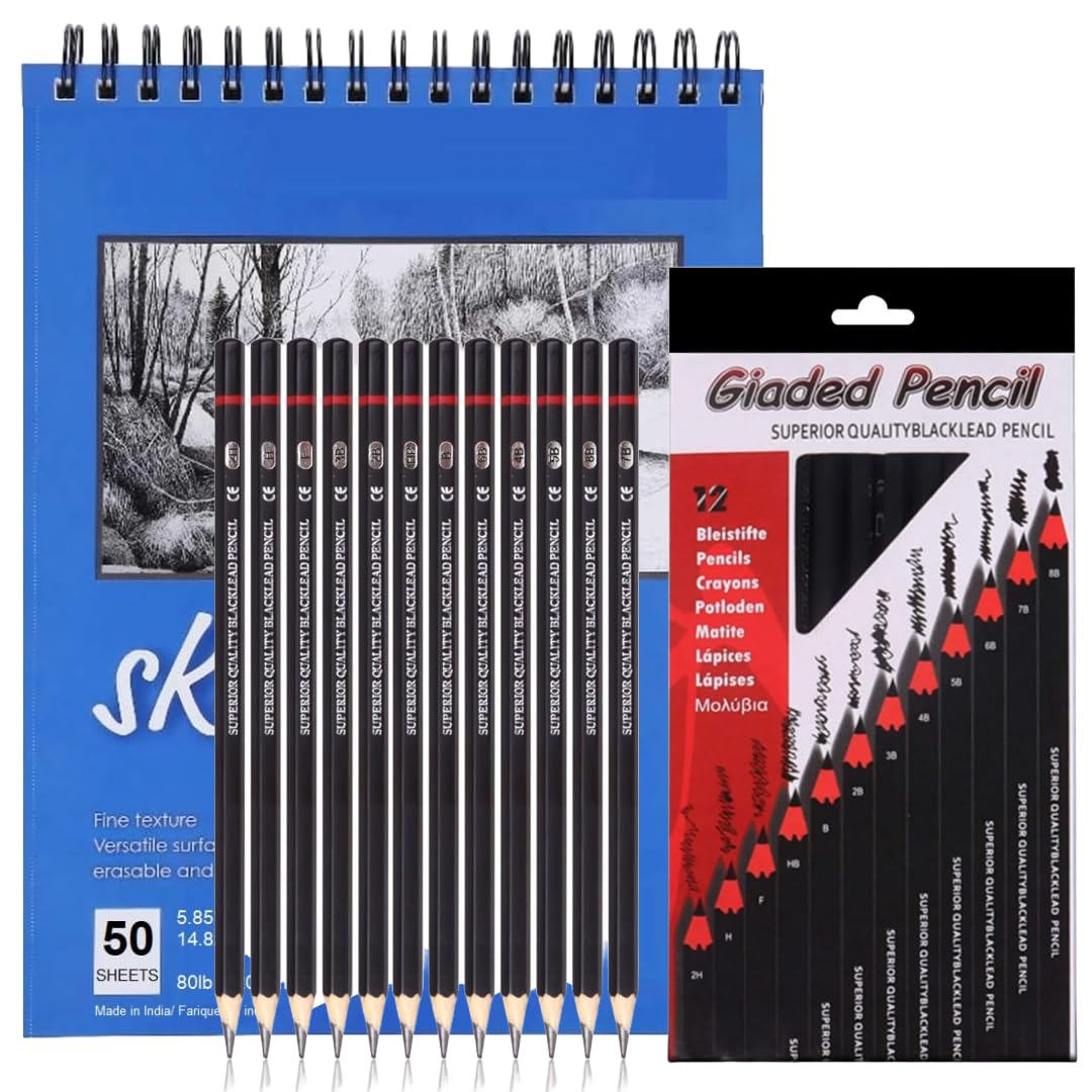 Corslet Set of 13 Drawing Kit 12 pc Drawing Pencils Set