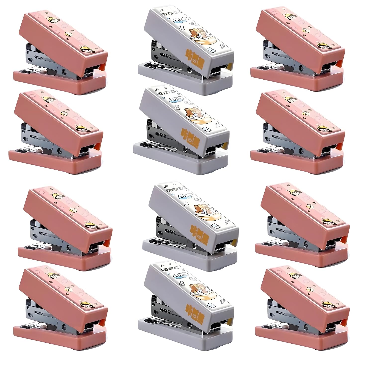 Crackles Cute Effective Mini Stapler (Pack of 12)
