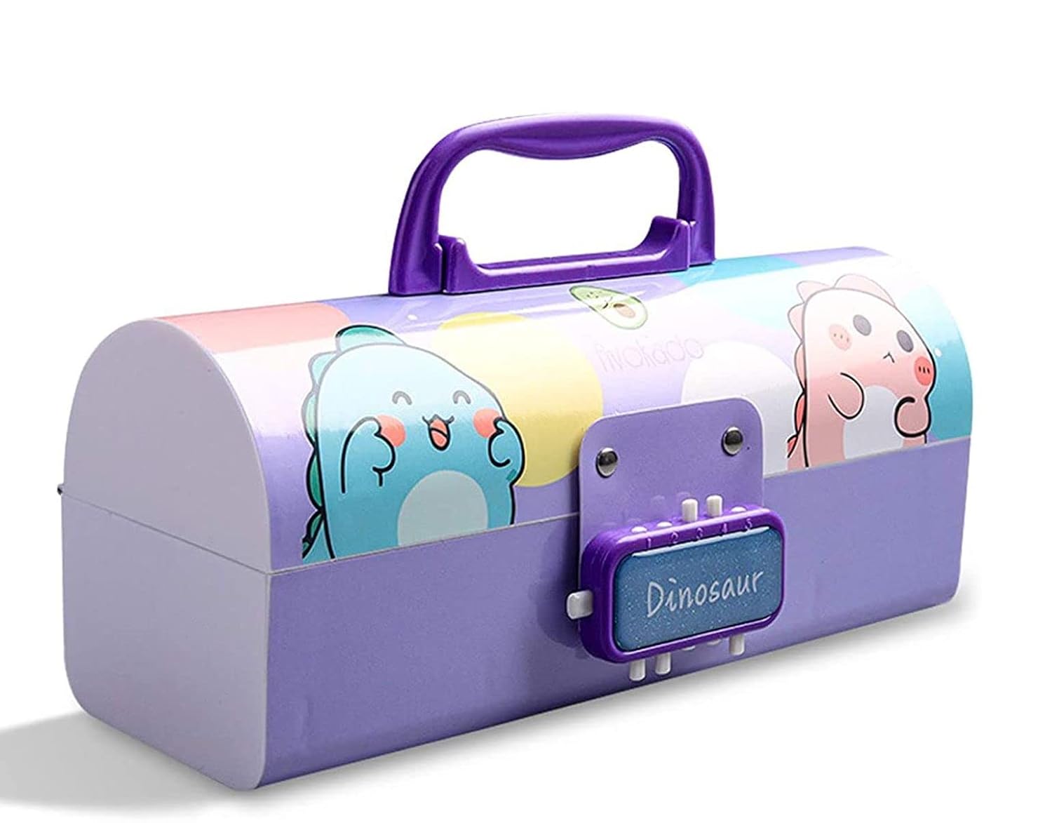 Crackles Kids Pen & Pencil Box - Suitcase Style Multi Layer Password Lock Pencil Case Box Kids, Boys, Girls, Stationary