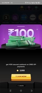 CRED: Get Rs. 120 Assured Cashback on CRED UPI Payments