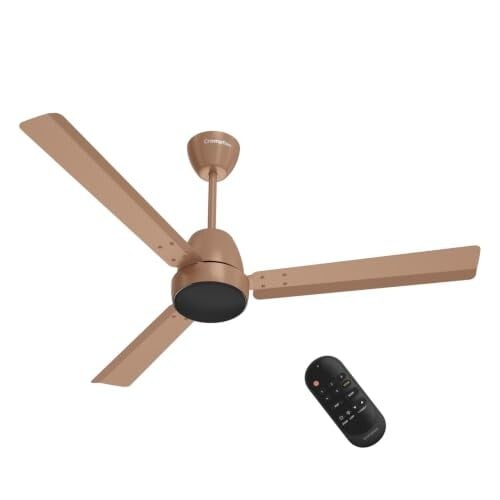Crompton Energion Nucleoid 1200mm BLDC Ceiling Fan | Remote Control | Gilded Beige
