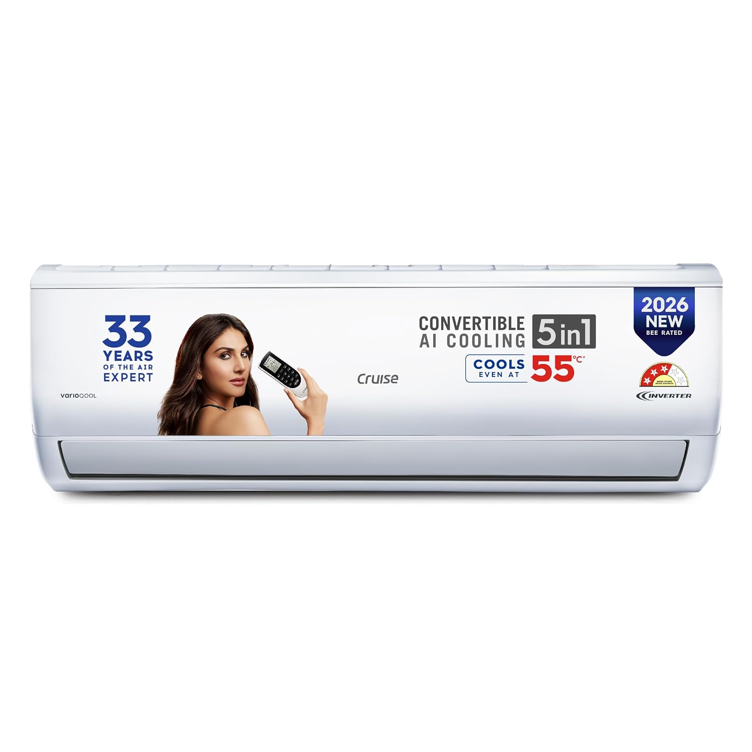 Cruise 1.5 Ton 3 Star VarioQool Inverter Split AC (New BEE, CWCVBM-VQ3D173)