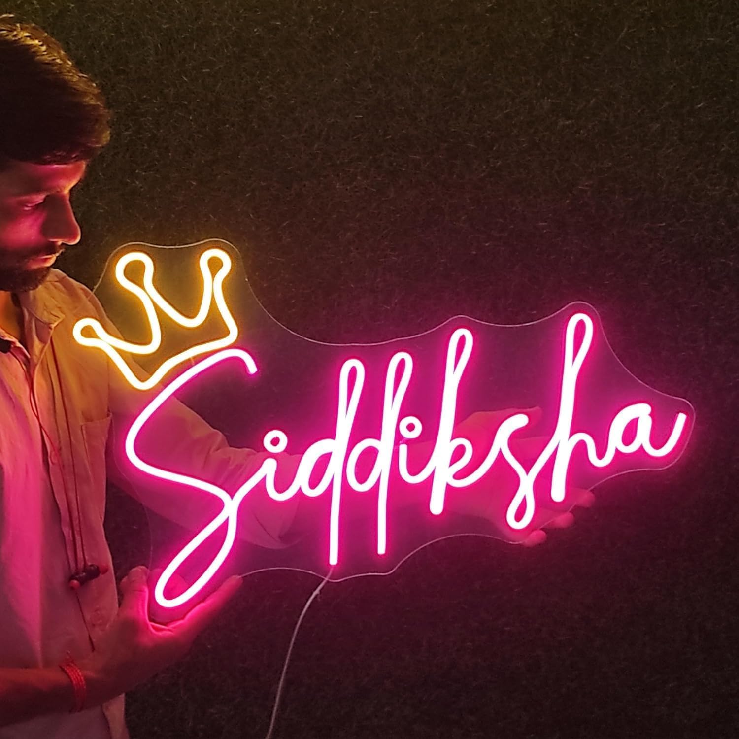 Custom Name Neon Light for Wall Home Decor, Customized Neon Sign Lights Personalized Gift for Men, Women, Husband, Wife